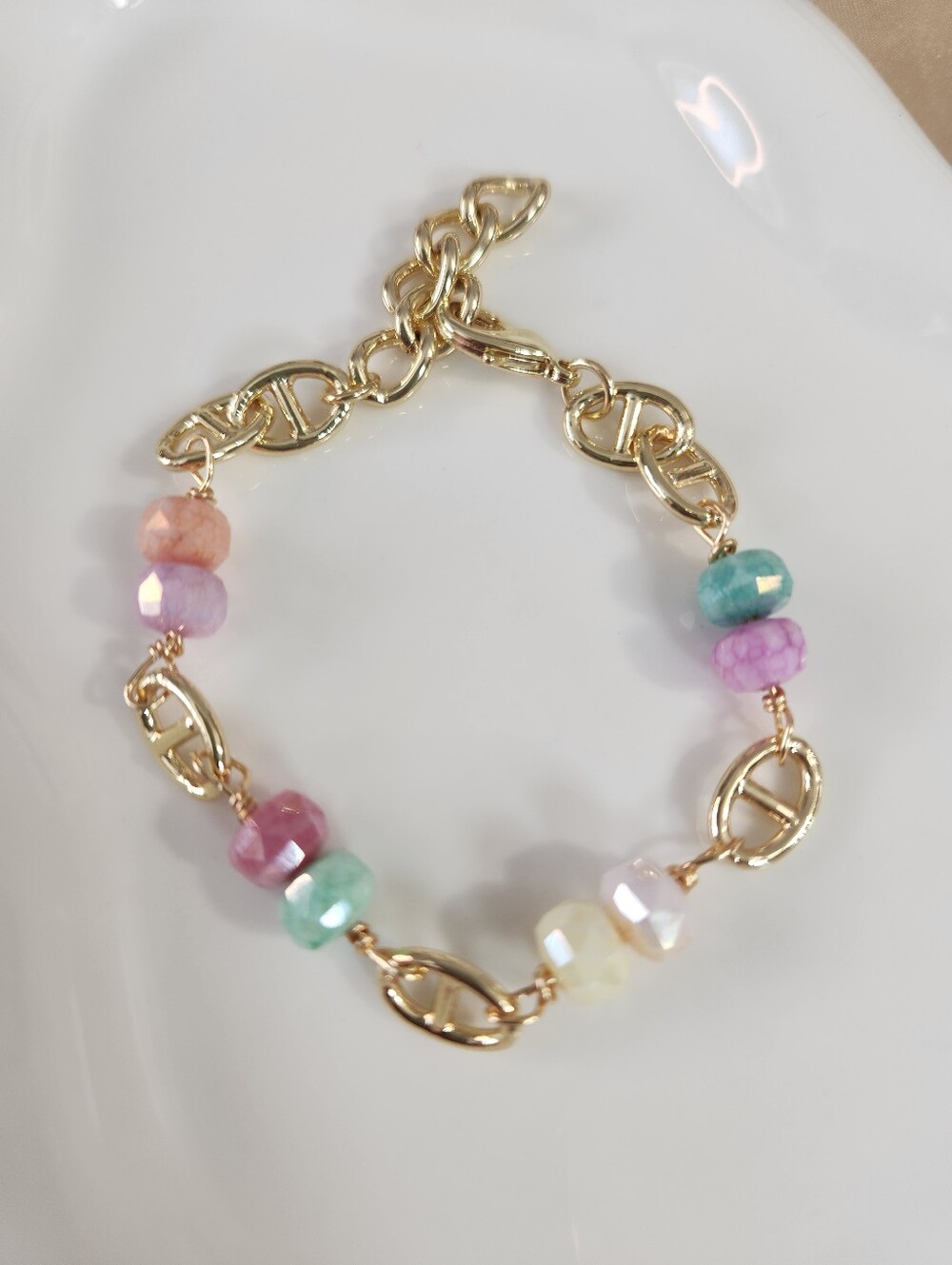 Cotton Candy Mariner Link Bracelet